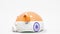 Deflating inflatable piggy bank with flag of India. Indian financial crisis related conceptual 3D rendering