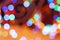 Defocused abstract colorful glitter lights background for Christmas and New Year theme