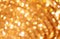 Defocused abstract golden lights