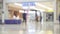 Defocused airport background, Silhouette People walking