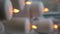 Defocused background Vertical footage Home fragnance concept autumn holidays at cozy home on the windowsill Hygge