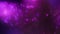 Defocused blur background. Blue purple neon lights. 4k background in cyberpunk or high tech future style. Christmas lights. Flashi