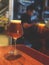 Defocused blur of scene inside of beer cafe.