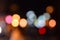 Defocused Bokeh holidays lights background. Abstract twinkle bright background