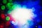 Defocused bokeh lights: optic fiber