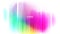 Defocused bright colored stain. Abstract background with vertical dynamic lines. Futuristic blurred vibrant color gradient banner.