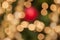 Defocused christmas decoration light