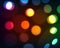 Defocused christmas lights