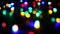 Defocused christmas lights generating bokeh effect