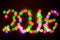 Defocused christmas lights. New Year 2016 bokeh. Abstract