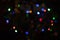 Defocused colored Christmas lights