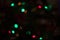 Defocused colored Christmas lights