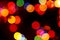 Defocused colored circular lights