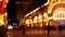 Defocused fabulous Las Vegas Strip boulevard, luxury casino and hotel, gambling area in Nevada, USA. Nightlife and traffic near