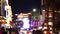 Defocused fabulous Las Vegas Strip boulevard, luxury casino and hotel, gambling area in Nevada, USA. Nightlife and traffic near