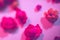 Defocused flower texture pattern rose assortment