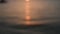 Defocused golden sunset on the sea.