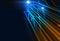 Defocused image of fiber optics lights abstract background