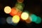 Defocused light dots bokeh background