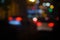 Defocused lights of city traffic