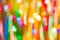 Defocused ligths of Christmas tree. Abstract neon background texture