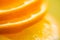 Defocused macro orange cuted background