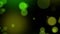 Defocused particles background. Green and yellow.