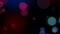 Defocused particles background. Red and blue