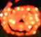 Defocused Pumpkin Orange Lights Abstract Halloween Background Text Use Ready