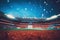 Defocused stadium view background. Generate Ai