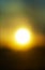 Defocused sunset in city