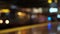 Defocused view of a metro slowing down