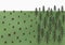 Deforestation landscape, big trees and a lot of stumps, vector illustration