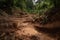 deforestation leads to erosion and mudslides in the forest