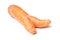 deformed carrot on white background