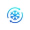 defrost icon with arrows, vector