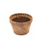 Degradable coconut pot isolated