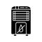 Dehumidifier black glyph icon