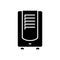 Dehumidifier icon, vector illustration, black sign on isolated background