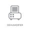 Dehumidifier linear icon. Modern outline Dehumidifier logo conce