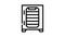 dehydrator laboratory equipment line icon animation