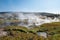 Deildartunguhver hot spring area in Borgarfjordur in west Iceland