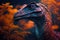 Deinocheirus Colorful Dangerous Dinosaur in Lush Prehistoric Nature by Generative AI