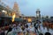 Deities carried out in procession at Tirumala Temple, Andhra Pradesh, India