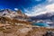 Del Piani lakes beneath rifugio Locatelli. Crode Fiscaline, Croda del Toni and Monte Paterno, in the National Park Tre Cime di