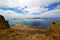 Del rio harbor rock yacht water in lanzarote spain graciosa