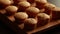 delectable almond muffins: irresistible bakery delights closeup