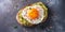 Delectable Avocado Toast With A Perfectly Fried Egg On Transparent Background 3