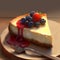 Delectable Cheesecake Delight. Generative AI