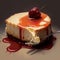 Delectable Cheesecake Delight. Generative AI